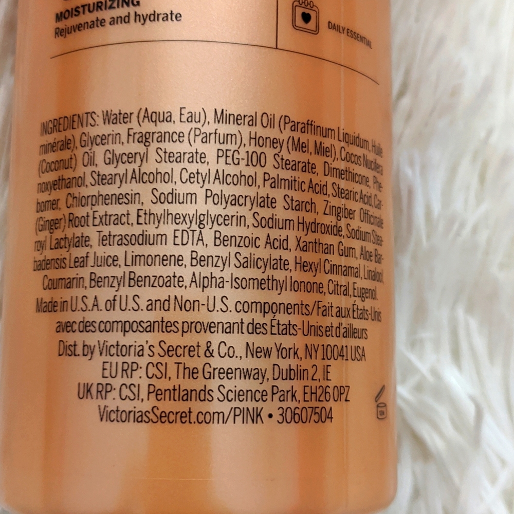 Victoria Secret Pink HONEY GINGER REJUVENATING BODY LOTION - Picture 6 of 7